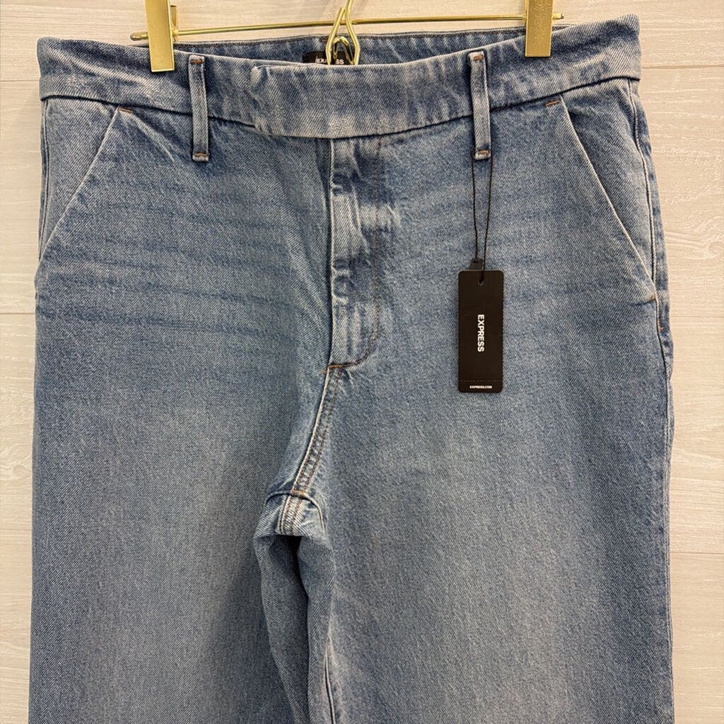 Express Wide Leg High Rise Jeans 10L
