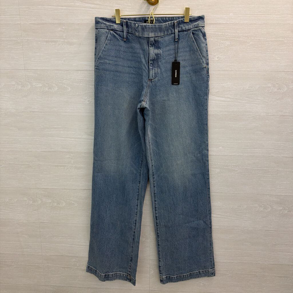 Express Wide Leg High Rise Jeans 10L