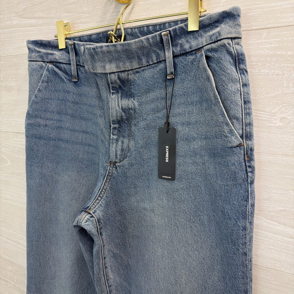 Express Wide Leg High Rise Jeans 10L