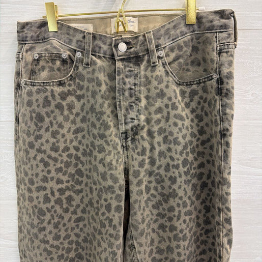 Universal Thread Mid Rise 90s Baggy Cheetah Print Jeans 6