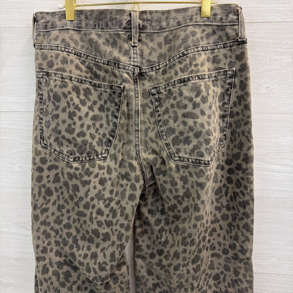 Universal Thread Mid Rise 90s Baggy Cheetah Print Jeans 6