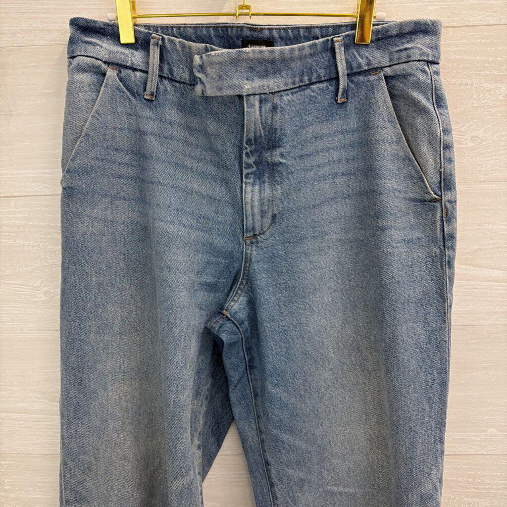 Express Wide Leg High Rise Jeans 10R