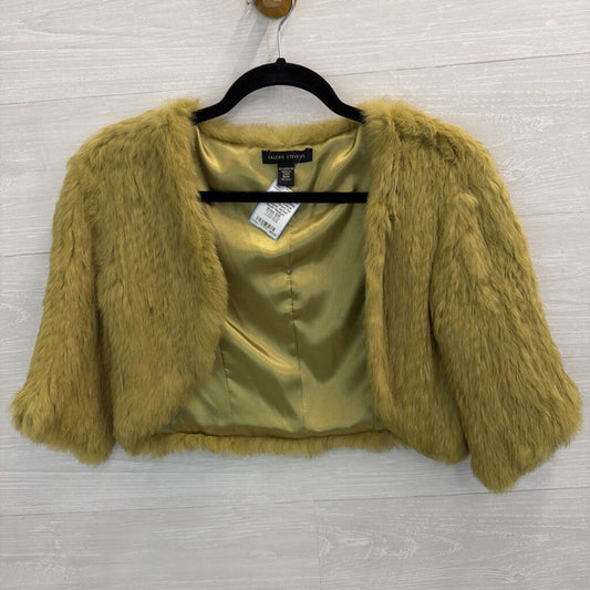Valerie Stevens Green Fur Cropped Jacket Small/ Medium
