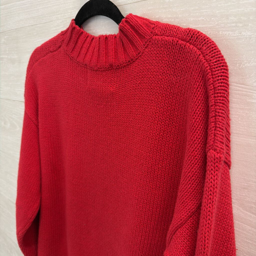 Vintage Tiara International Red/ Green Knit Holiday Tree Sweater Medium