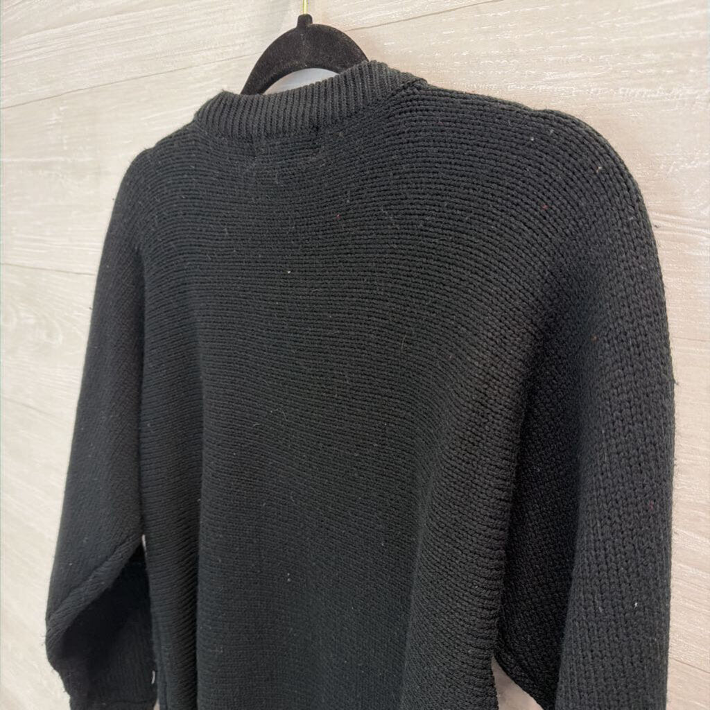 Vintage Alfred Dunner Black/ Multi Beaded Sequin Neckline Sweater Medium