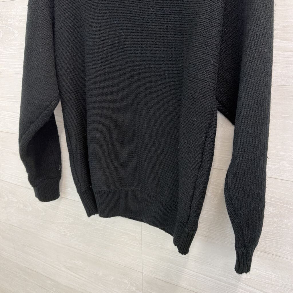 Vintage Alfred Dunner Black/ Multi Beaded Sequin Neckline Sweater Medium