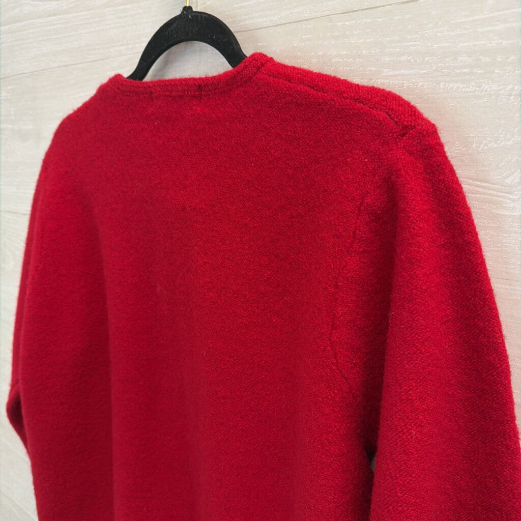 Vintage Karen Scott Red Cardigan Sweater Large Petite