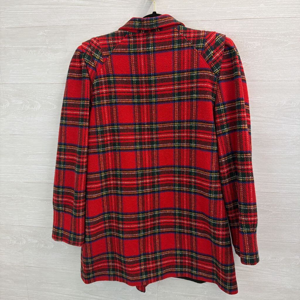 Vintage Worthington Essentials Red Plaid Double Breasted Jacket 14