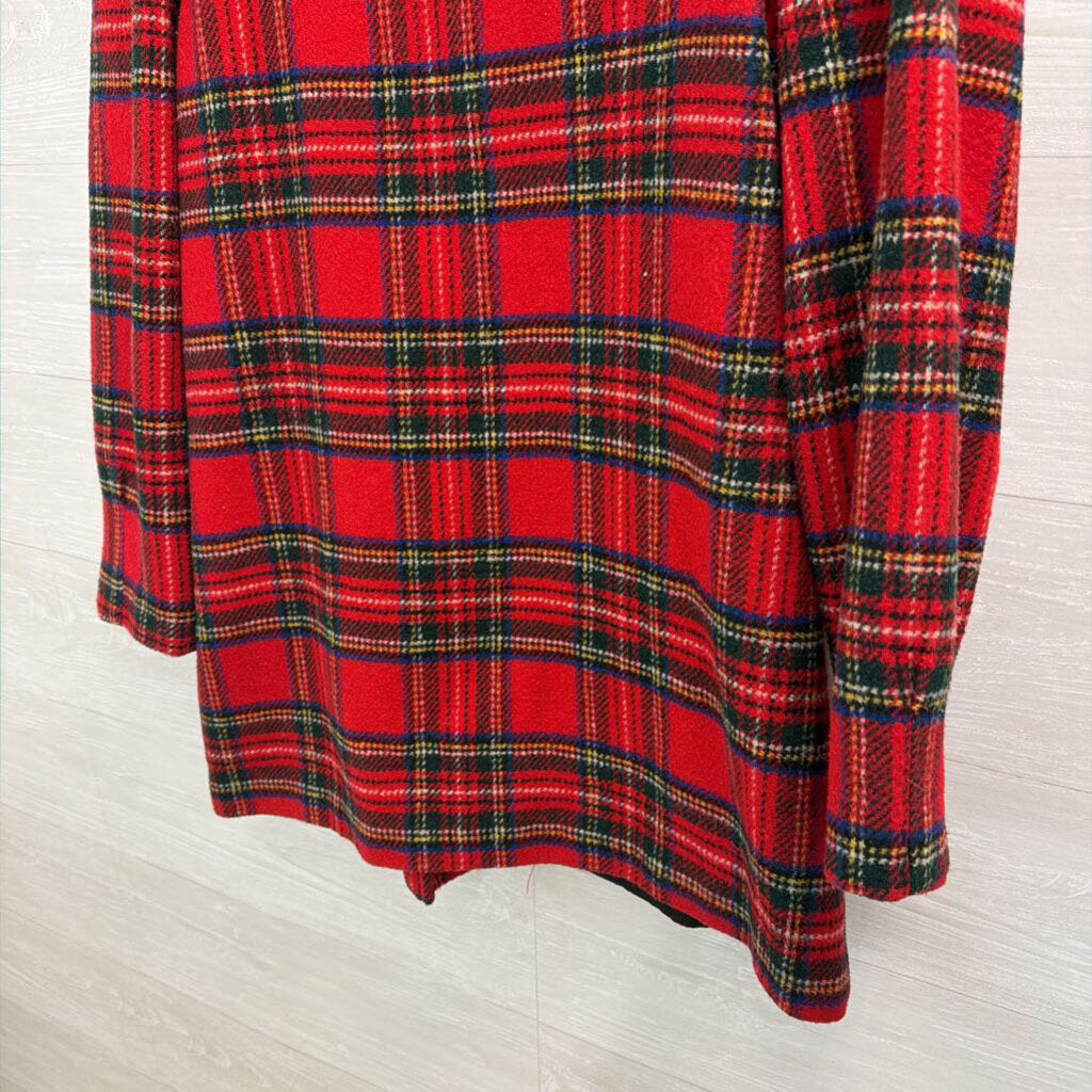 Vintage Worthington Essentials Red Plaid Double Breasted Jacket 14