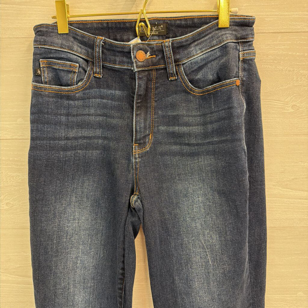 Judy Blue Dark Wash Wide Leg Jeans 28