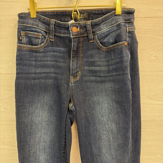 Judy Blue Dark Wash Wide Leg Jeans 28