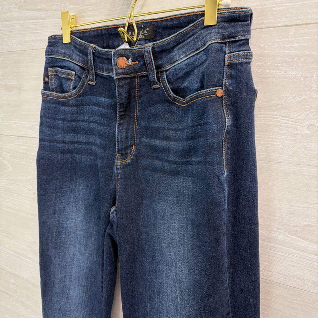 Judy Blue Dark Wash Wide Leg Jeans 28