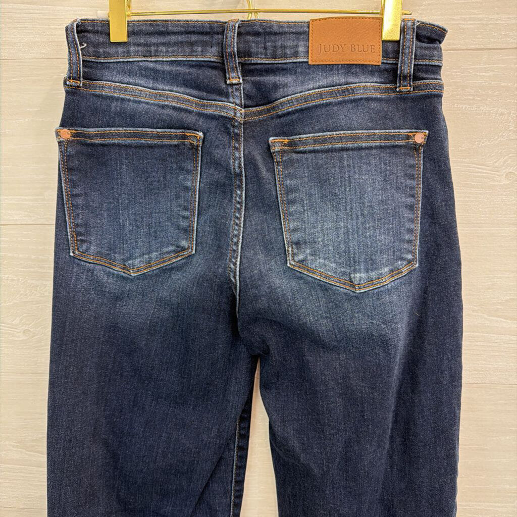 Judy Blue Dark Wash Wide Leg Jeans 28