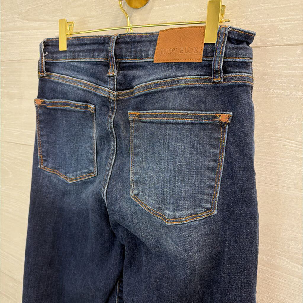 Judy Blue Dark Wash Wide Leg Jeans 28