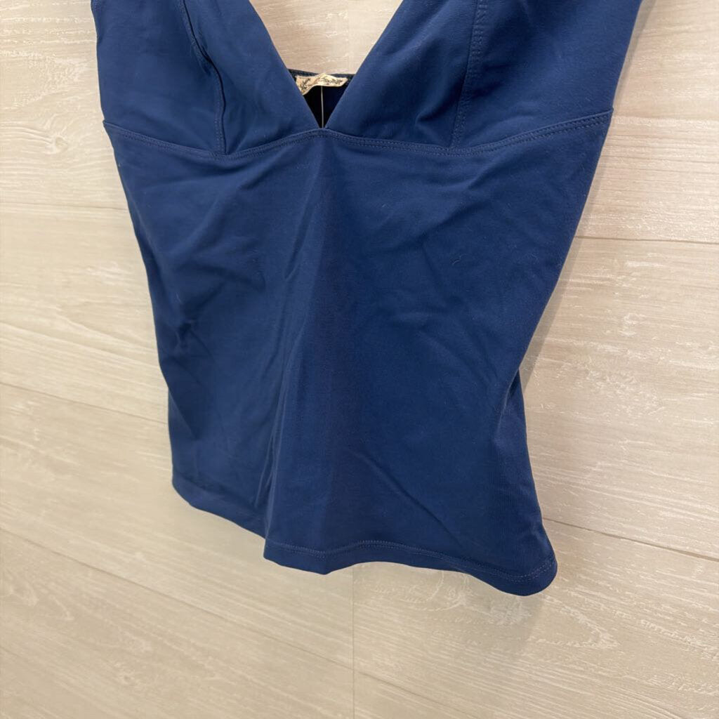 Intimately Free People Blue Short Sleeve Top Medium