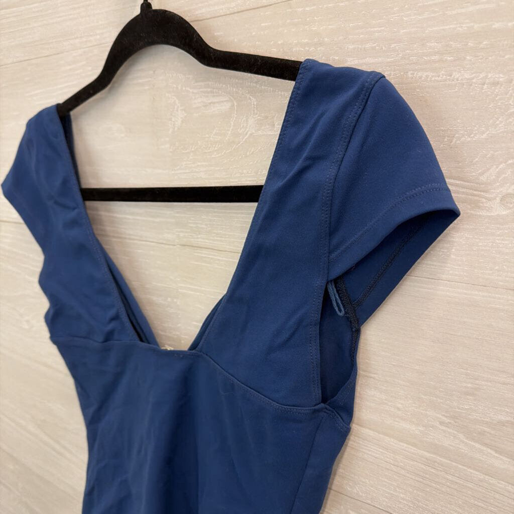 Intimately Free People Blue Short Sleeve Top Medium
