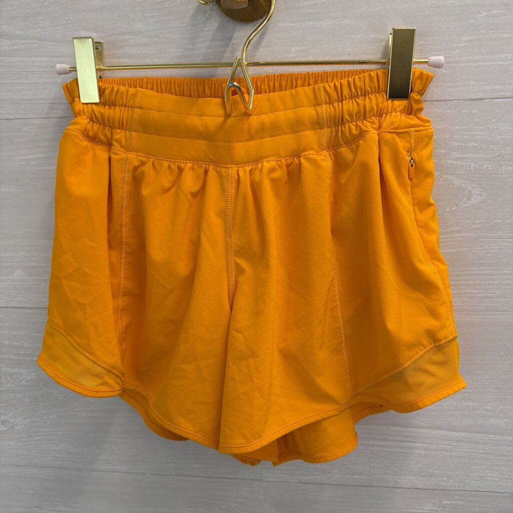 Lululemon Orange Hotty Hot Shorts 4