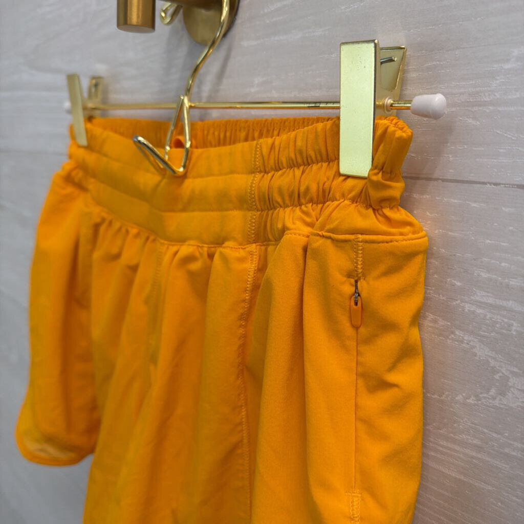 Lululemon Orange Hotty Hot Shorts 4