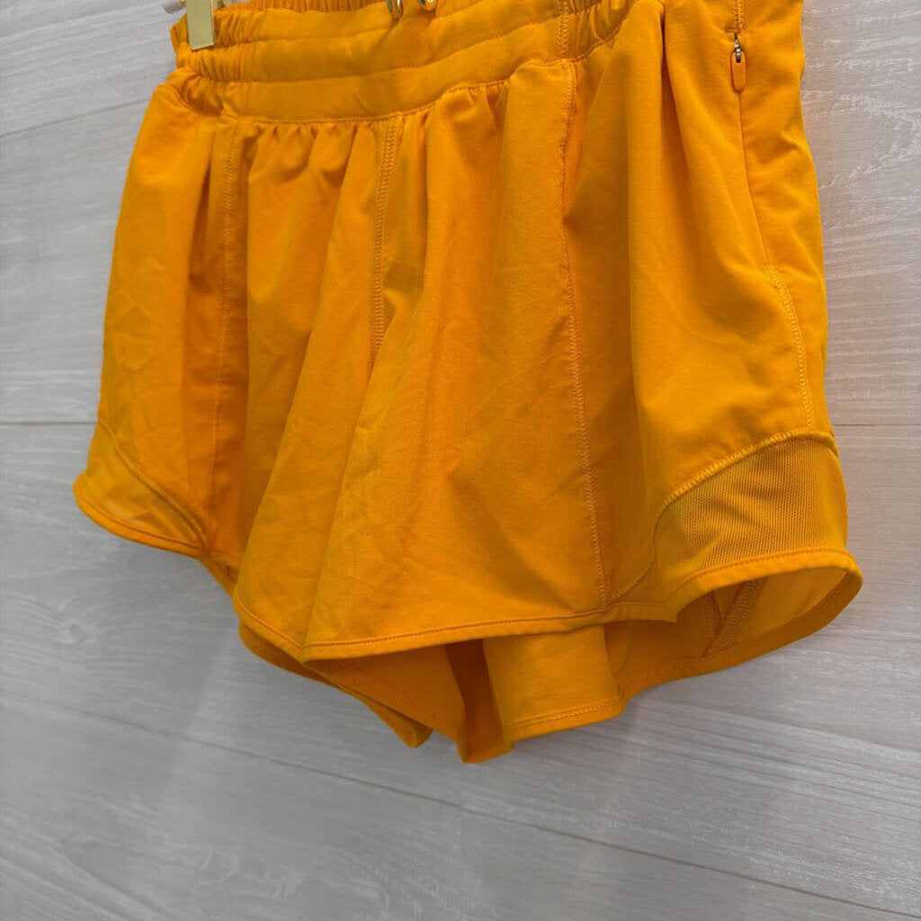 Lululemon Orange Hotty Hot Shorts 4