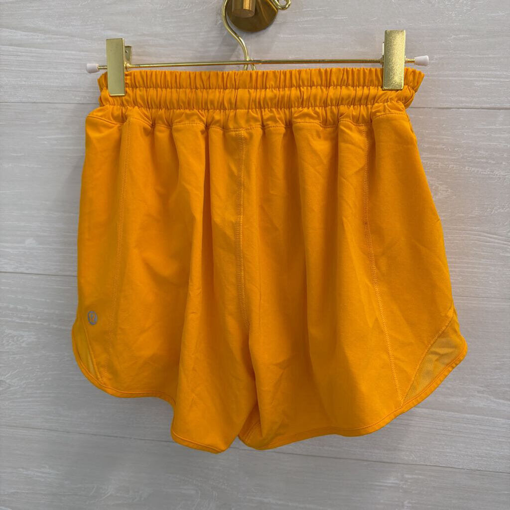 Lululemon Orange Hotty Hot Shorts 4