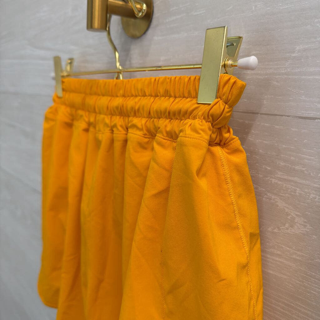 Lululemon Orange Hotty Hot Shorts 4