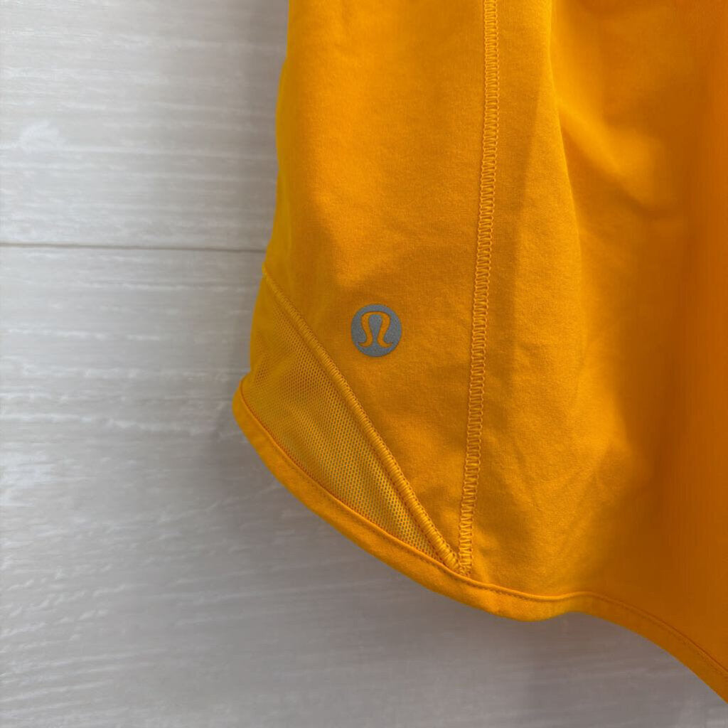 Lululemon Orange Hotty Hot Shorts 4