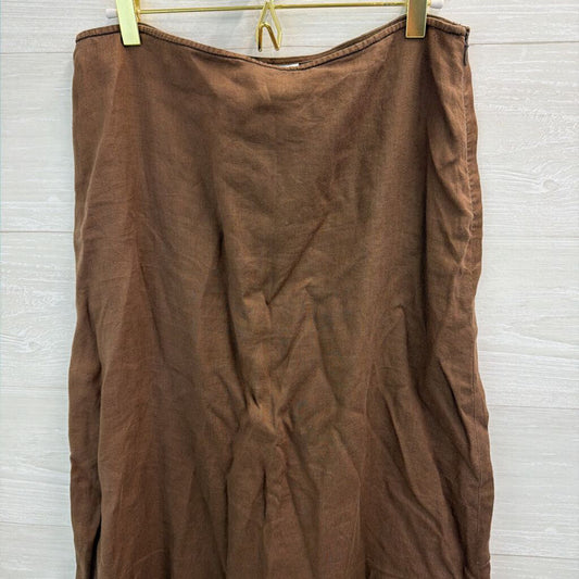 Loft Brown Maxi Skirt 10