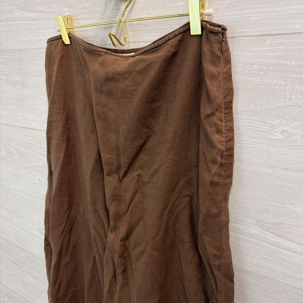 Loft Brown Maxi Skirt 10