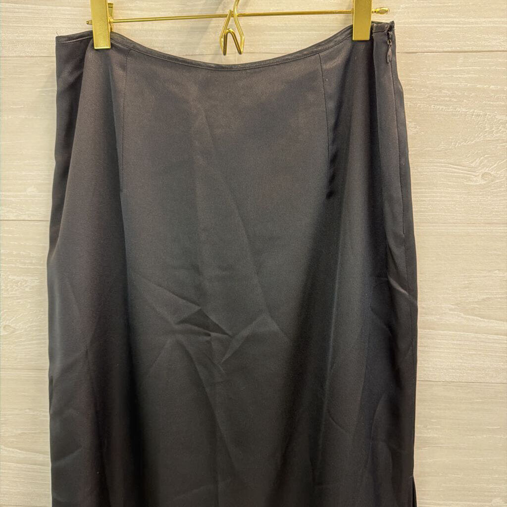 Gia and Co Black Silky Maxi Skirt 10
