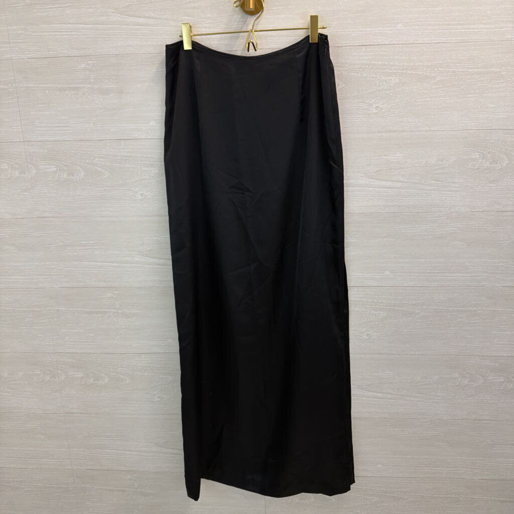 Gia and Co Black Silky Maxi Skirt 10