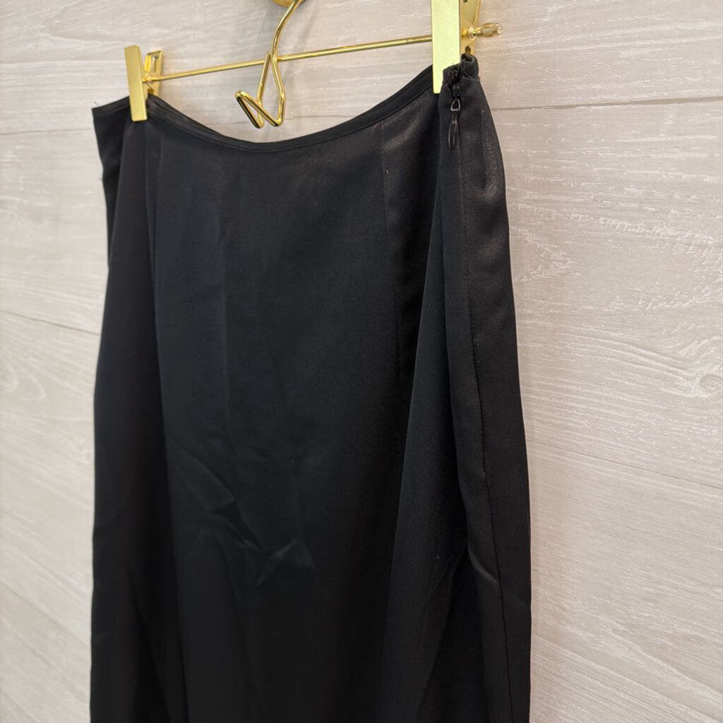 Gia and Co Black Silky Maxi Skirt 10