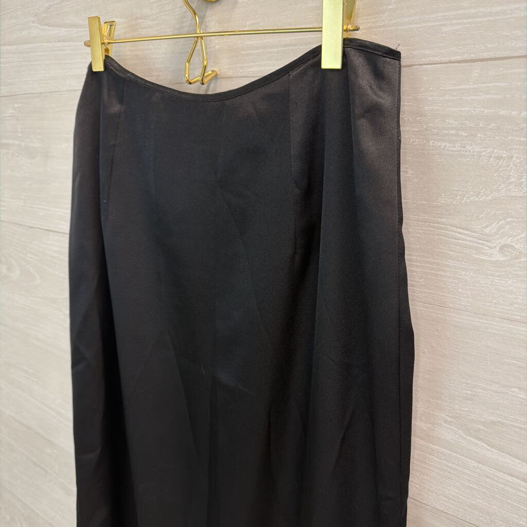 Gia and Co Black Silky Maxi Skirt 10