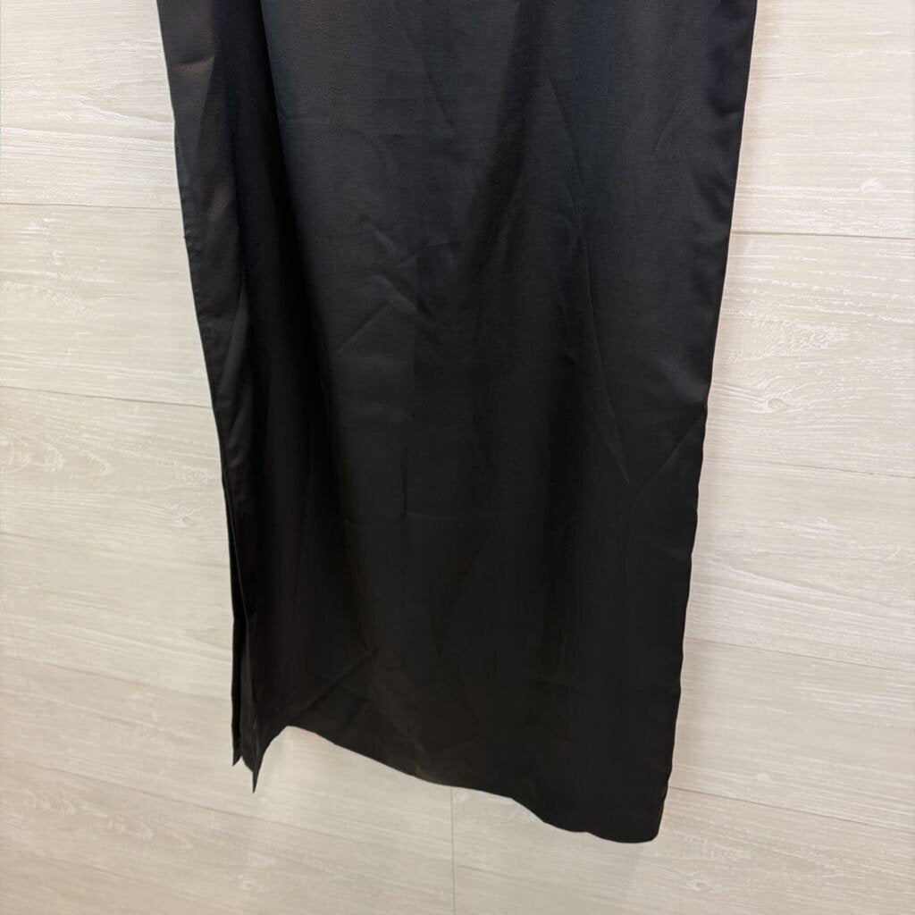 Gia and Co Black Silky Maxi Skirt 10