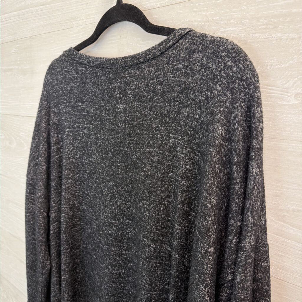 Philosophy Grey Pearl Pocket Detail Long Sleeve Top Extra Large