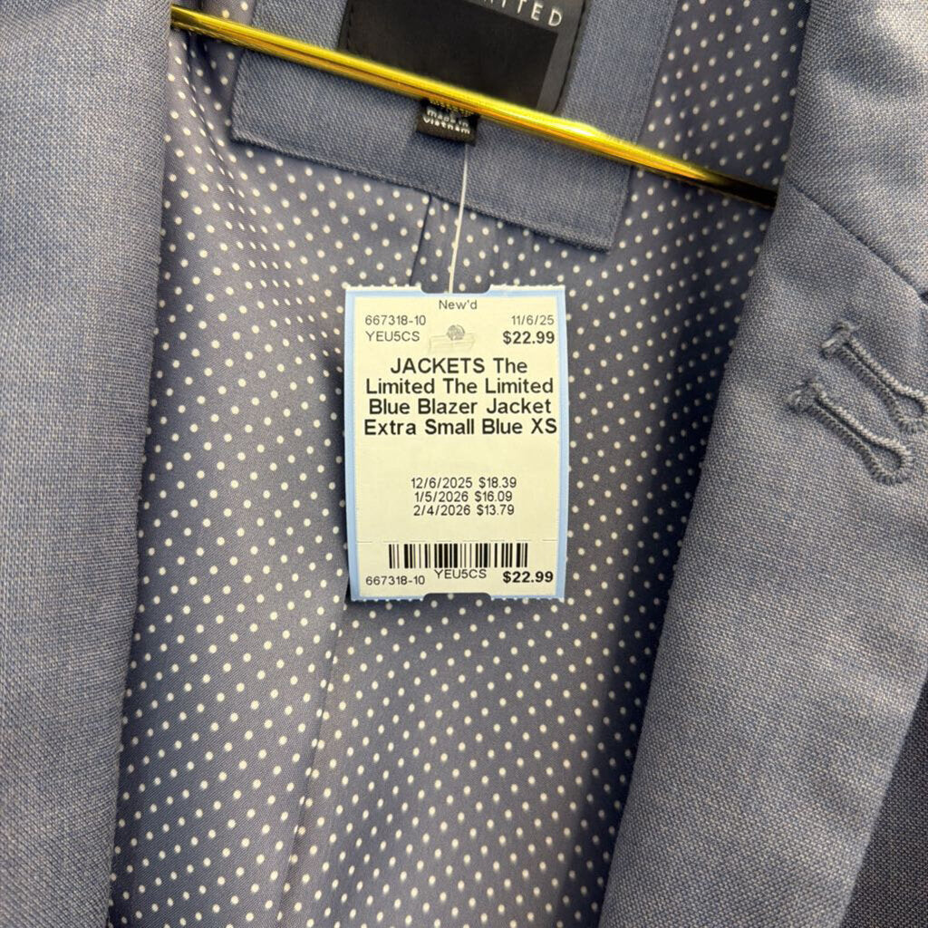 The Limited Blue Blazer Jacket Extra Small