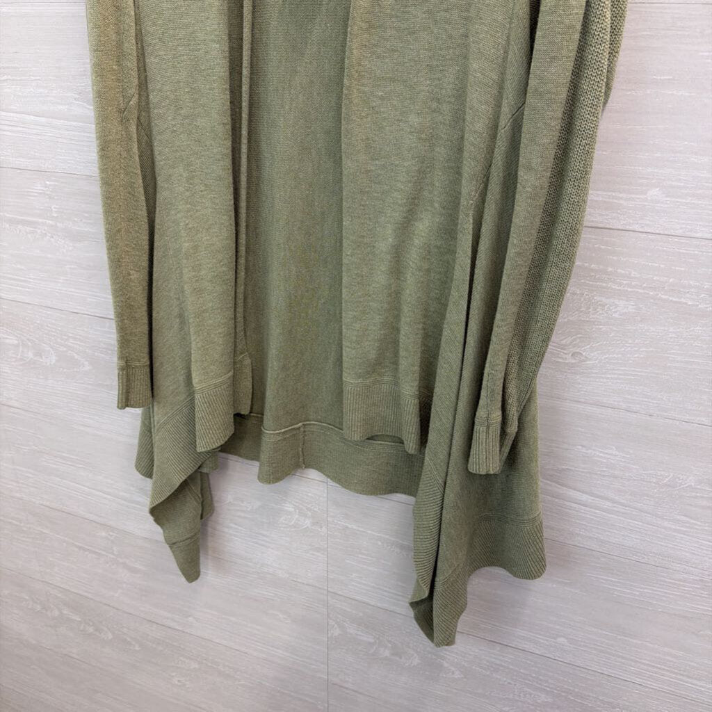 Lululemon Green Knit Open Front Cardigan Sweater Extra Small/ Small