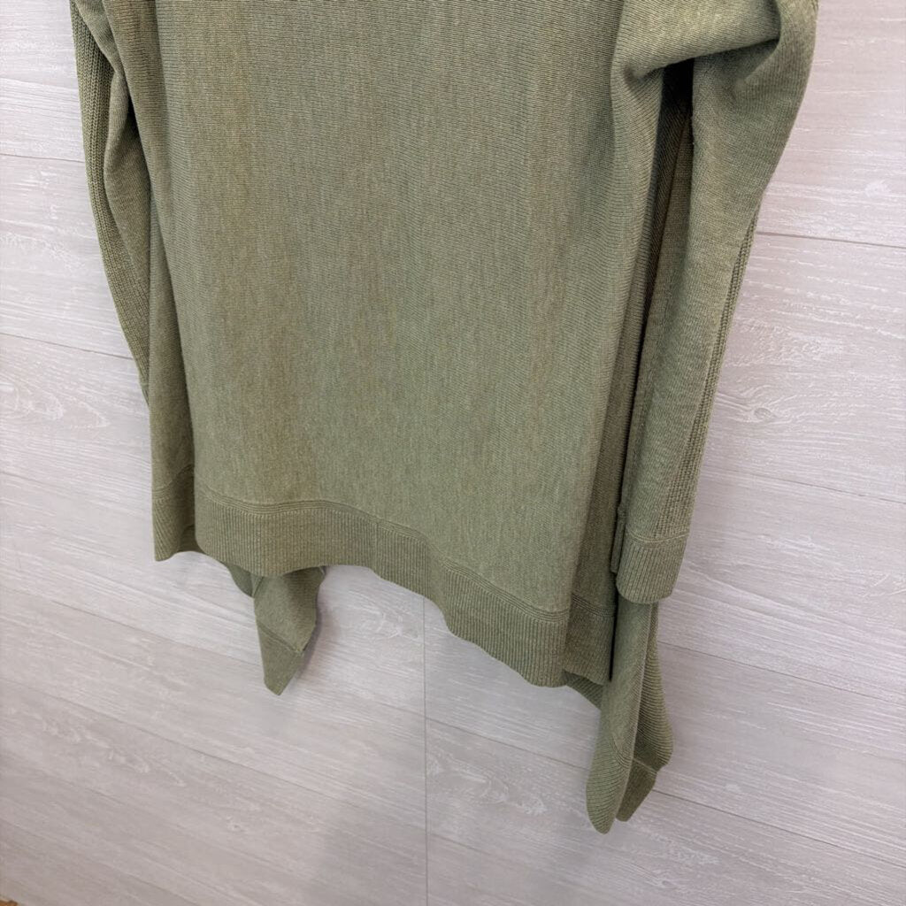 Lululemon Green Knit Open Front Cardigan Sweater Extra Small/ Small