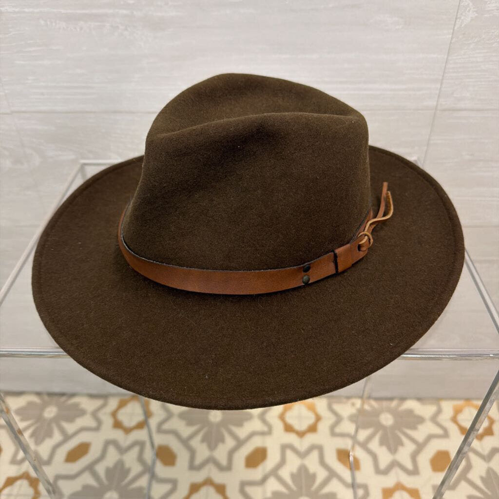 New York Hat Co Brown 100% Wool Fedora Hat