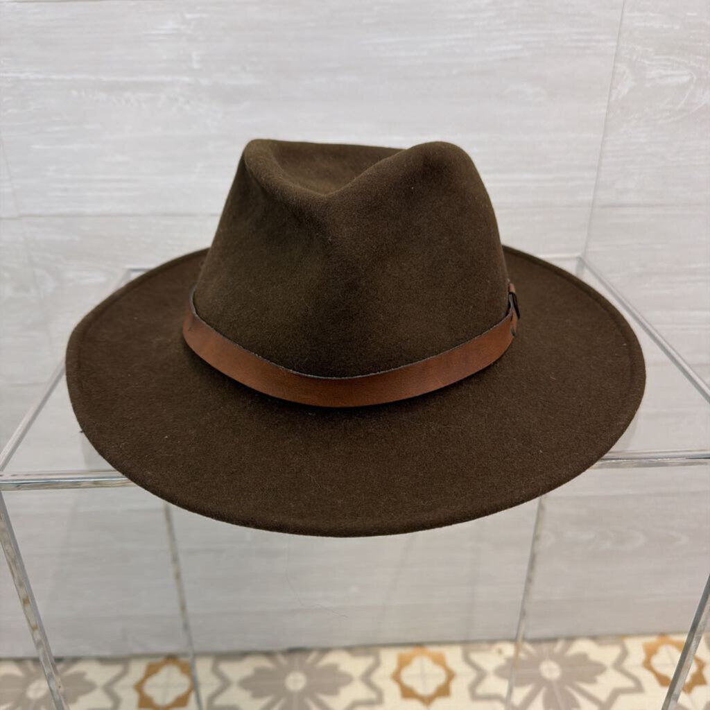 New York Hat Co Brown 100% Wool Fedora Hat