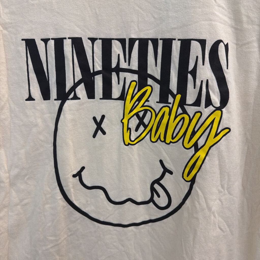 Comfort Colors Beige Nineties Baby Short Sleeve Graphic Tee Medium