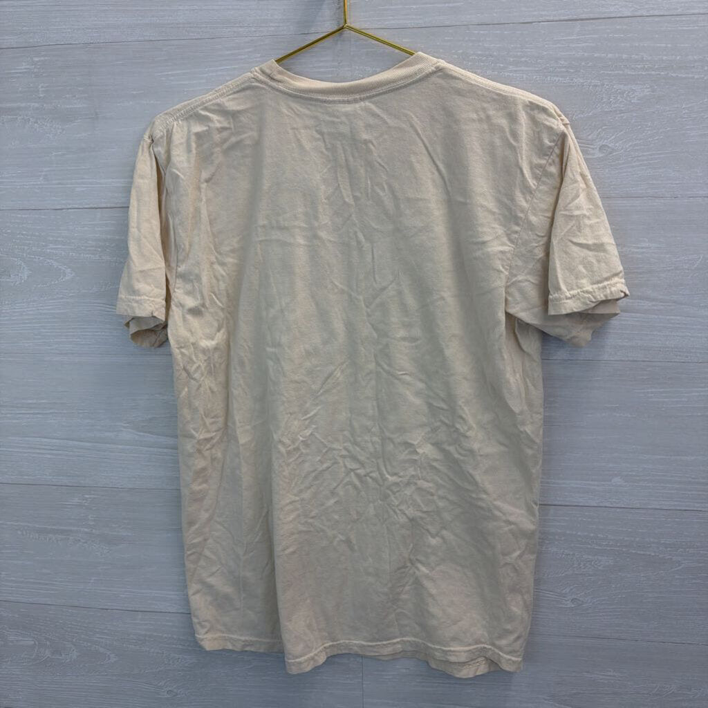 Comfort Colors Beige Nineties Baby Short Sleeve Graphic Tee Medium