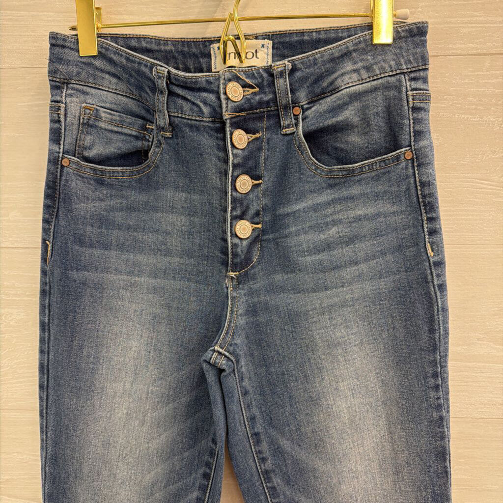 Tricot Medium Wash High Rise Flare Leg Jeans 27