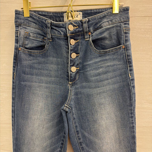 Tricot Medium Wash High Rise Flare Leg Jeans 27