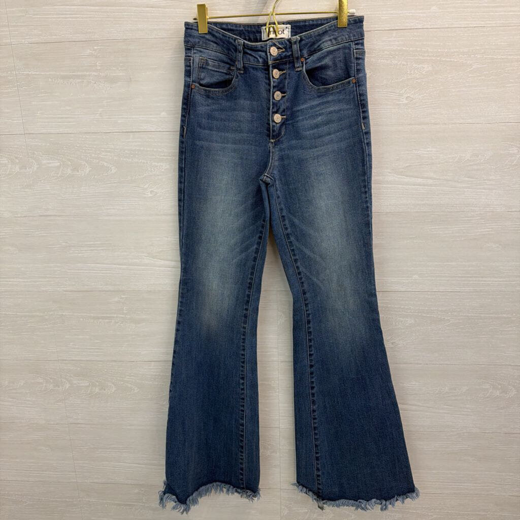 Tricot Medium Wash High Rise Flare Leg Jeans 27