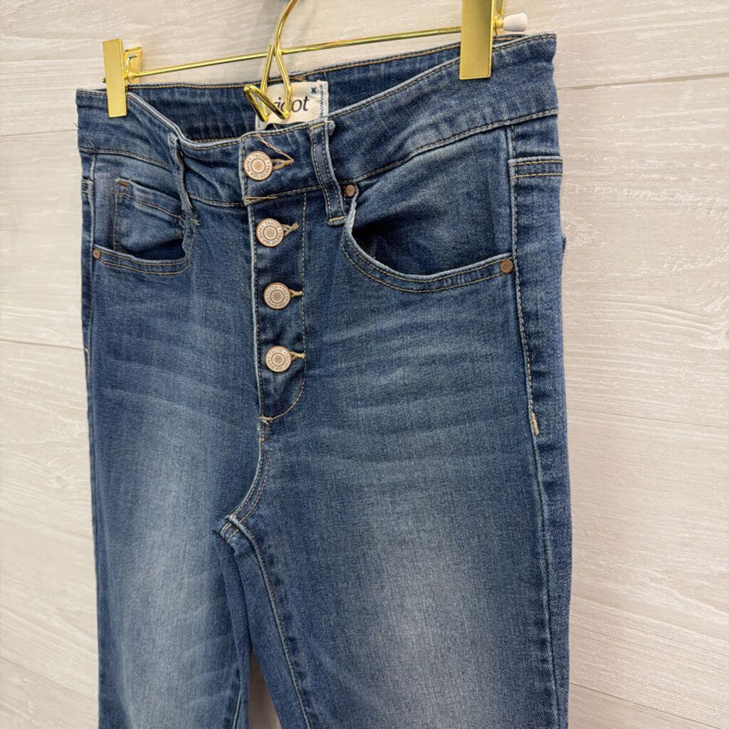 Tricot Medium Wash High Rise Flare Leg Jeans 27