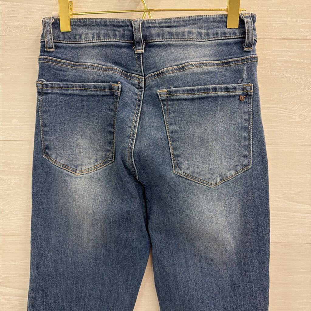 Tricot Medium Wash High Rise Flare Leg Jeans 27