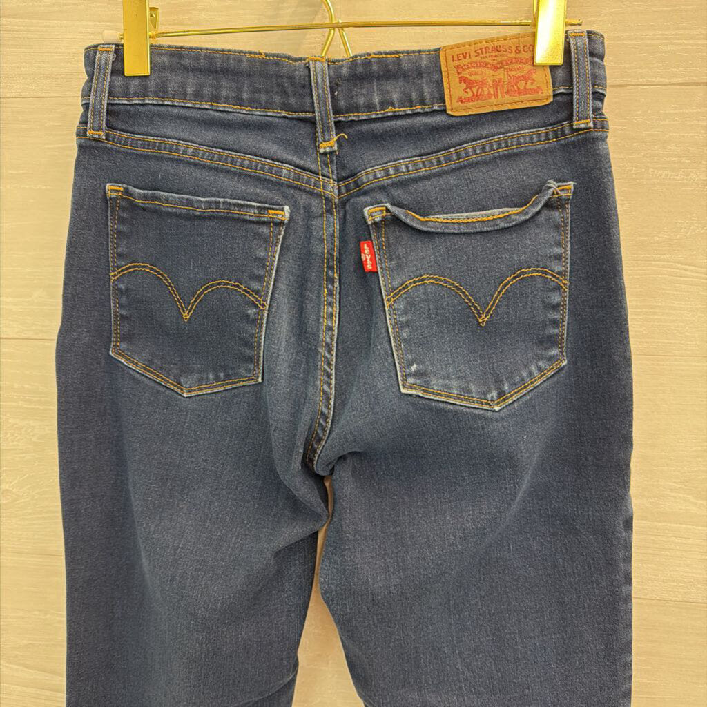 Levi Dark Wash 712 Slim Jeans 28