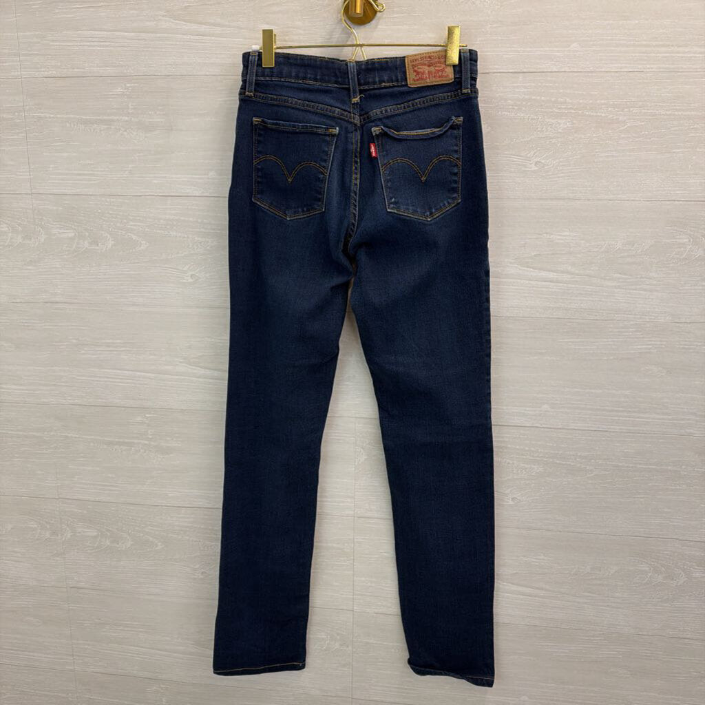 Levi Dark Wash 712 Slim Jeans 28