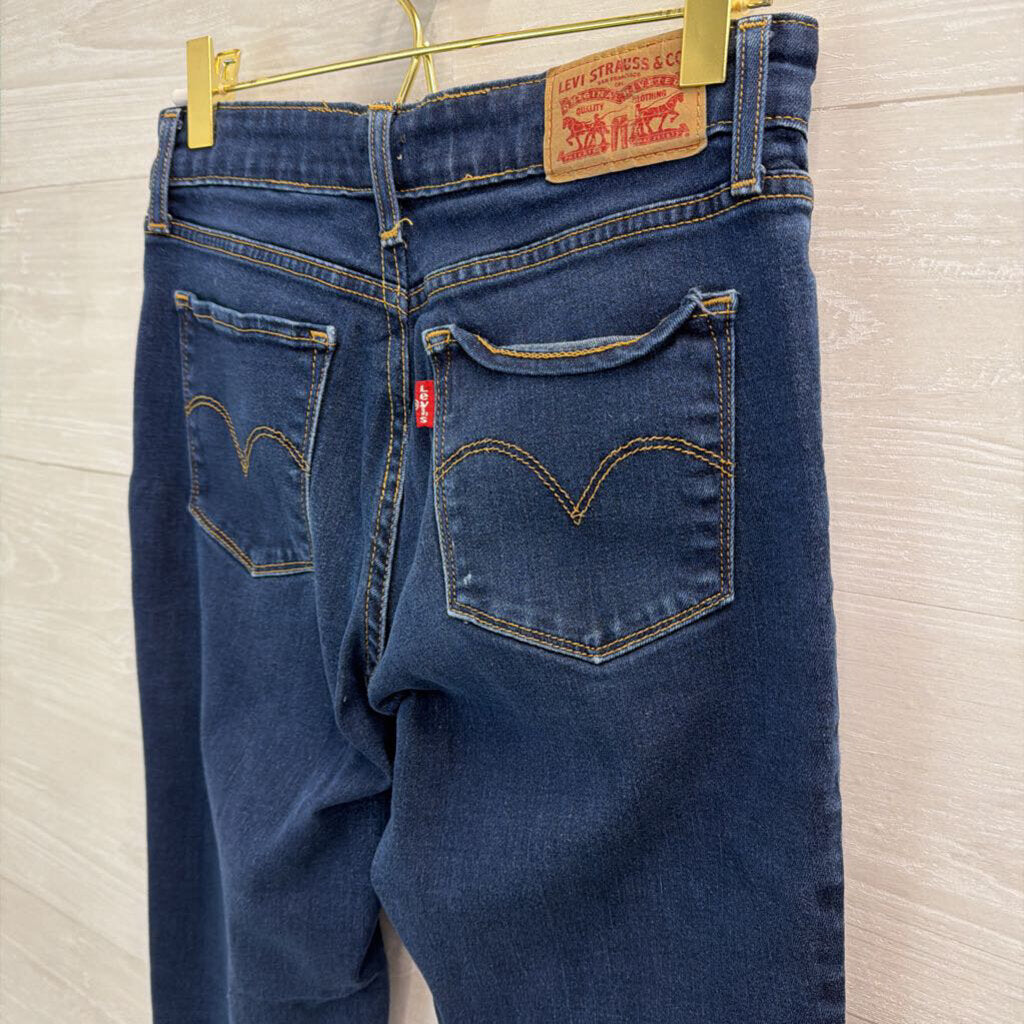 Levi Dark Wash 712 Slim Jeans 28