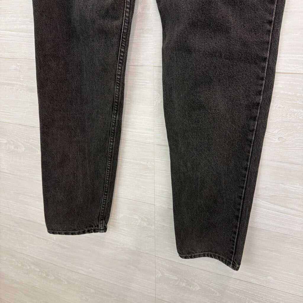 Levi Black Denim Straight Leg Jeans 29 Short